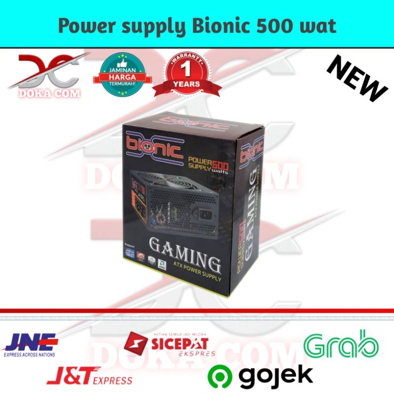 Jual PSU BIONIC 500WAT POWER SUPPLY BIONIC 500WAT GAMING ATX | Shopee ...