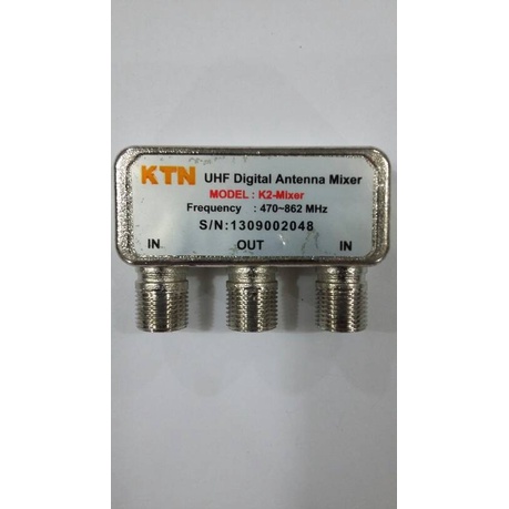 Jual KTN K2 Mixer Antenna Digital - Alat Penggabung 2 Antena TV UHF ...
