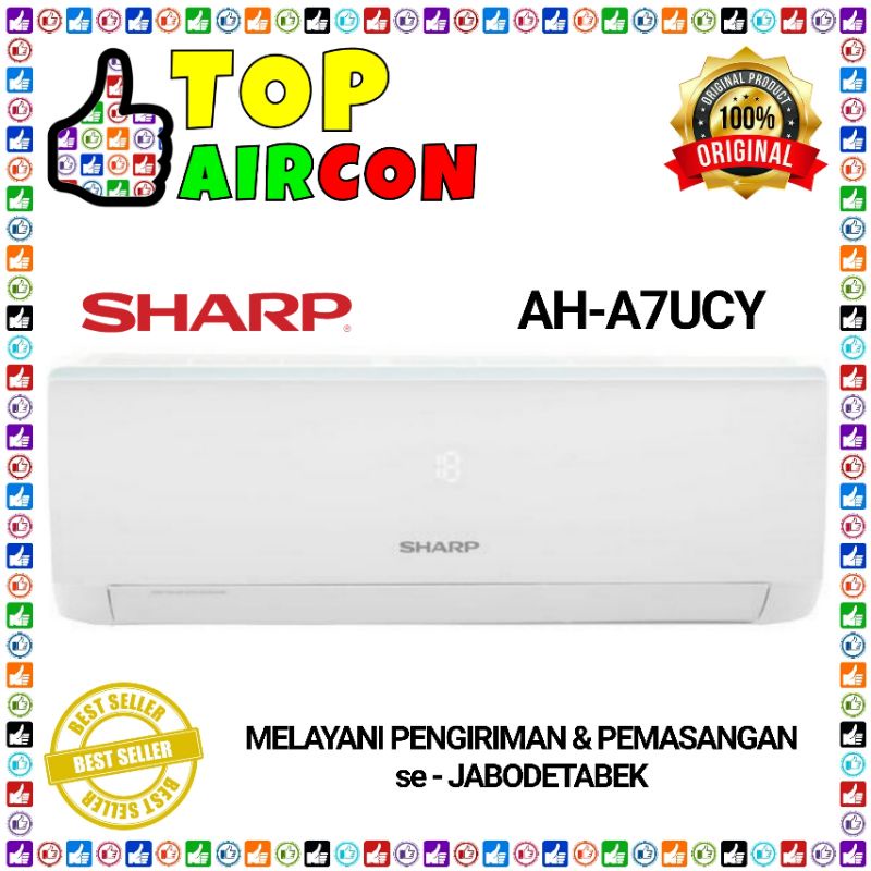 Jual Ac Sharp Ah A Ucy Pk Turbo Ah A Ucy Pasang Instalasi Shopee Indonesia