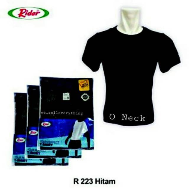 Jual Kaos Oblong Pria Rider O Neck dan V Neck Hitam Abu | Shopee Indonesia
