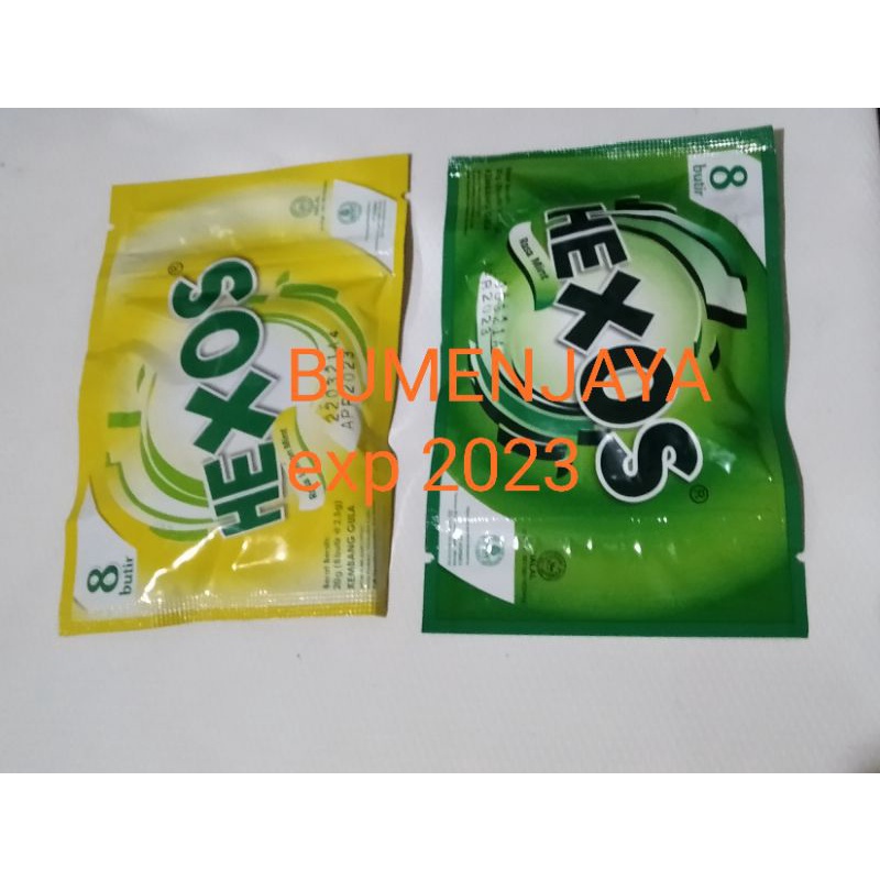 Jual Permen hexos harga perpack isi 8 pcs | Shopee Indonesia