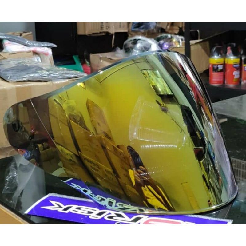 Jual Kaca Helm Nhk R Iridium Flat Visor Venom Open Pnp Nhk R Tanpa