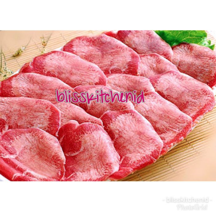 Jual Daging Lidah sapi iris / Ox Tongue Sliced / Gyutan 250gr | Shopee ...
