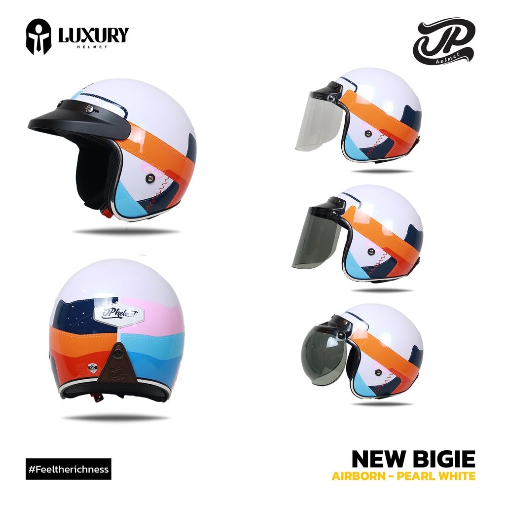 Jual (GratisVisor) Helm Bogo Helm JPX RETRO NEW BIGIE AIRBORN