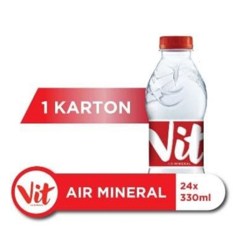 Jual Vit Botol Air mineral 330ml (1dus) | Shopee Indonesia