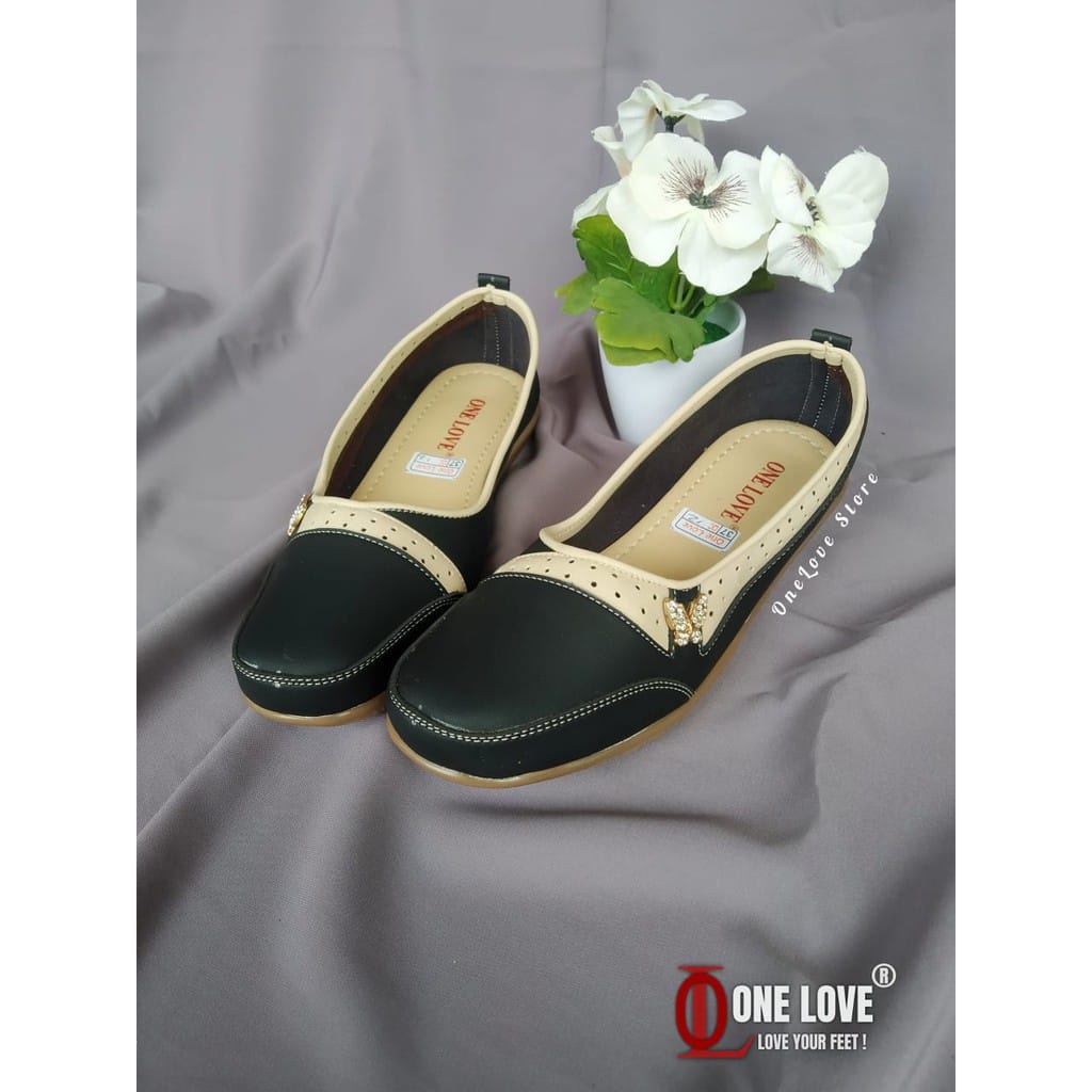 Jual Sepatu Flatshoes Wanita One Love Sepatu Casual Wanita Trendi Model ...