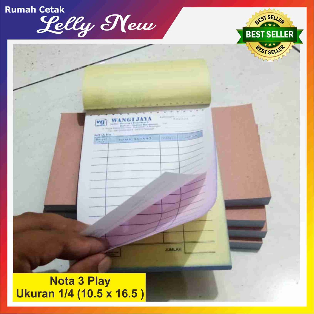 Jual Nota NCR Rangkap 3 Ukuran 1/4 Folio | Shopee Indonesia