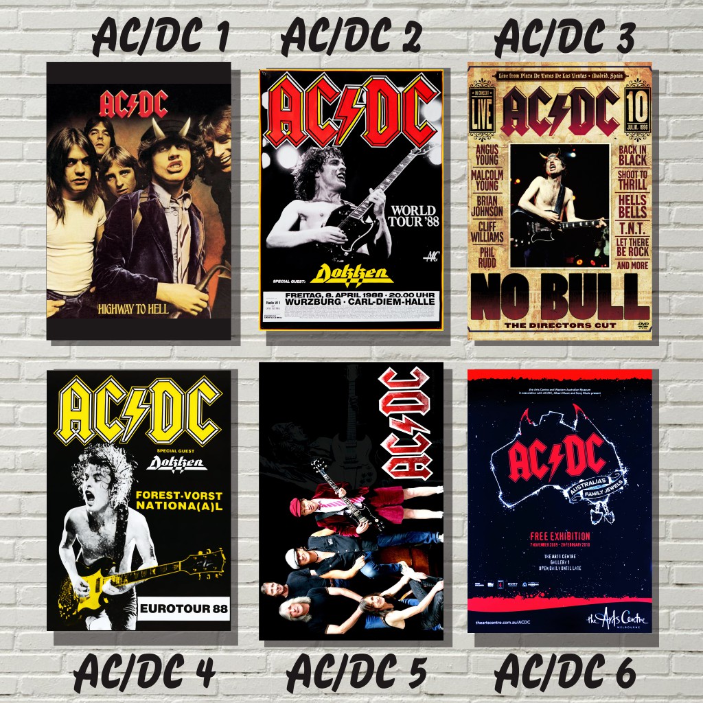 Jual POSTER BAND ACDC UKURAN A3+ / DEKORASI DINDING | Shopee Indonesia