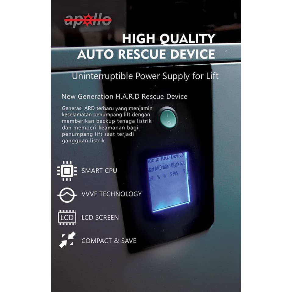Jual Apollo KENIKA Auto Rescue Device ARD HARD-26 UPS ELEVATOR LIFT ...
