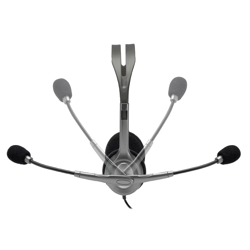 Logitech H110 Headset Stereo dengan Headband Adjustable dan Dual Plug