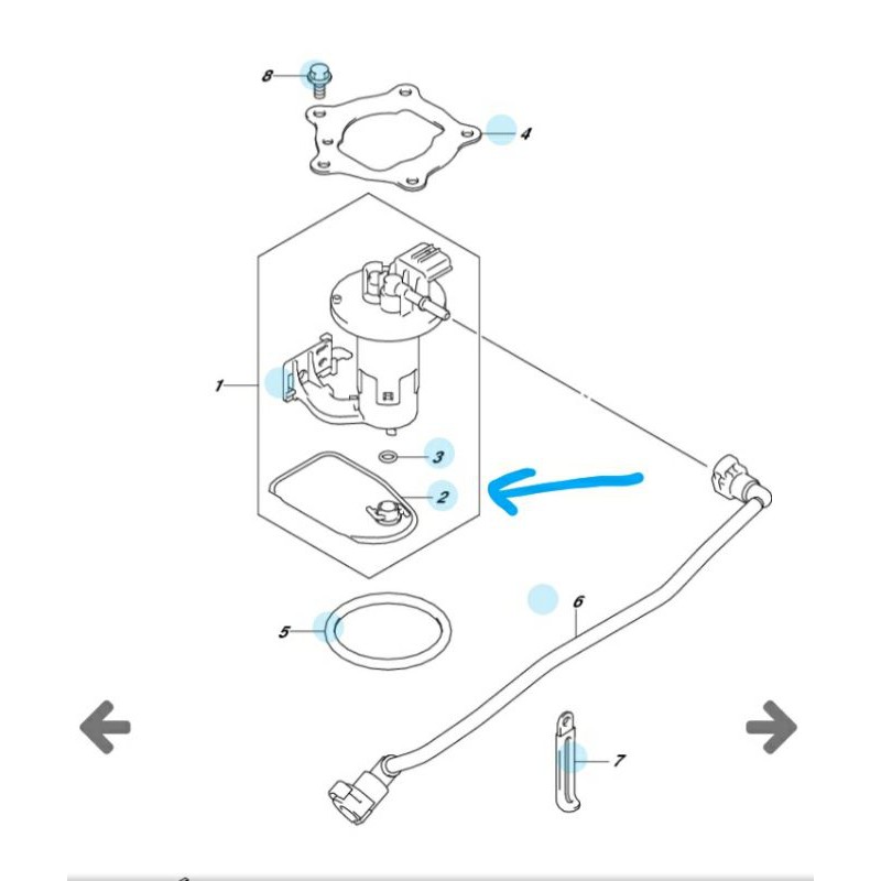 Jual filter fuel pump bensin satria Fi Shopee Indonesia