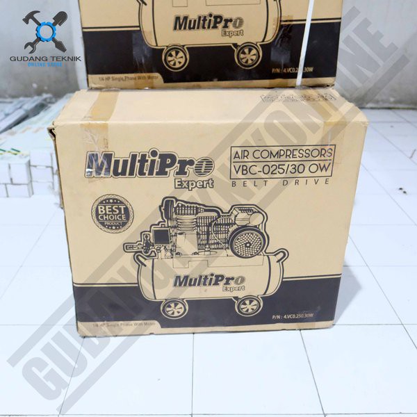 Jual Kompresor Angin LISTRIK 30L MULTIPRO VBC025 1/4HP - Air Compressor ...