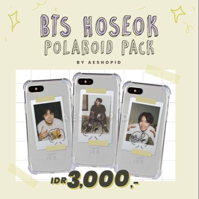 Jual Sticker case hp BTS Jhope hoseok tumblr aesthetic polaroid ego ...