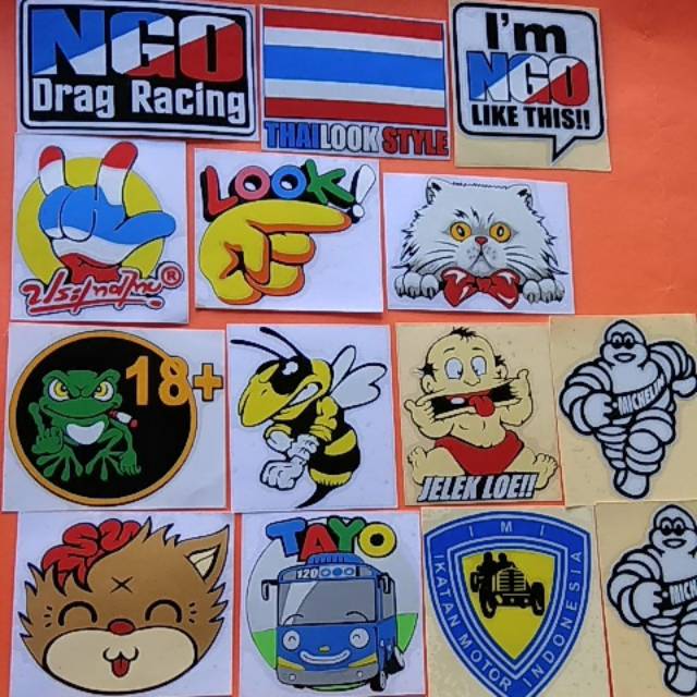 Jual Sticker cutting tumpuk ukuran campur | Shopee Indonesia
