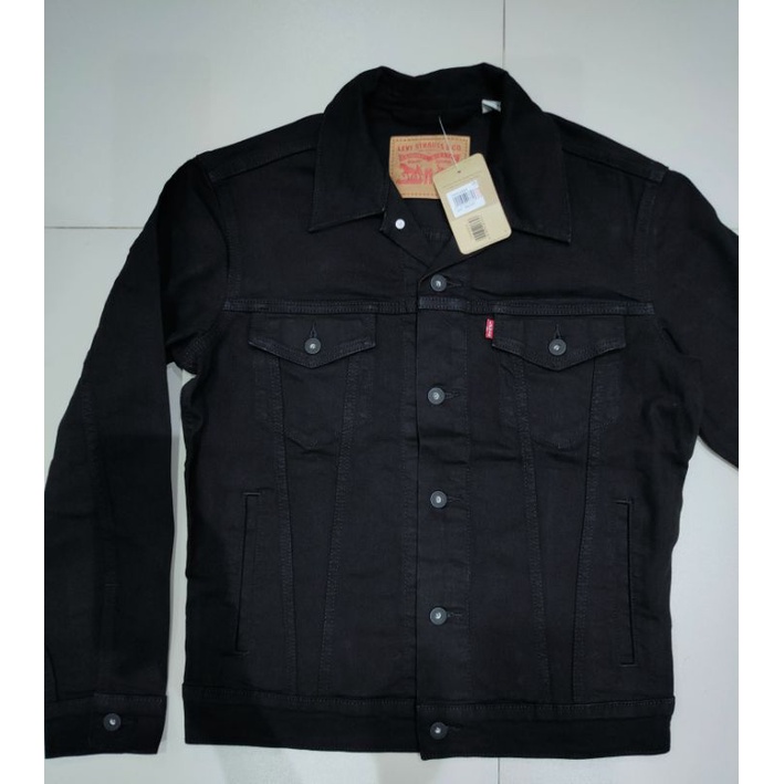 Levi s Original Trucker Jacket Black Jaket Jeans Levi s Hitam