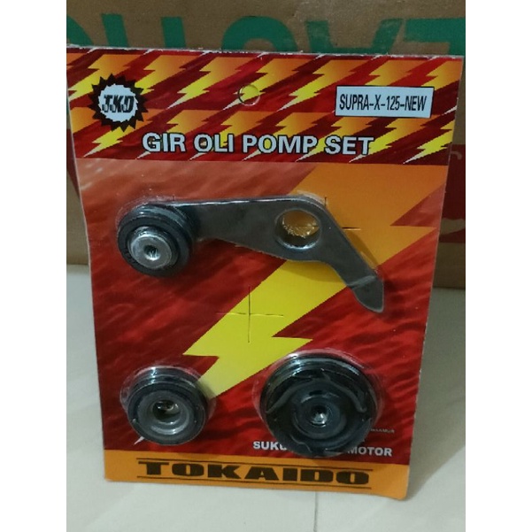 Jual gear gigi pompa oli set roll keteng supra x 125 new Shopee Indonesia