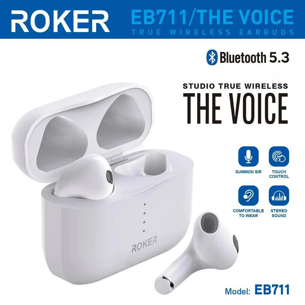 TWS ROKER THE VOICE EB711 True Wireless Earphone TWS GATT Bluetooth 5.3