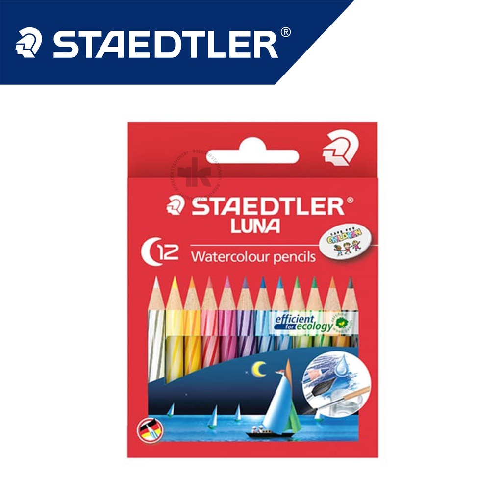 Jual Staedtler Luna Aquarell Pensil Warna 12 Pendek Watercolour ...