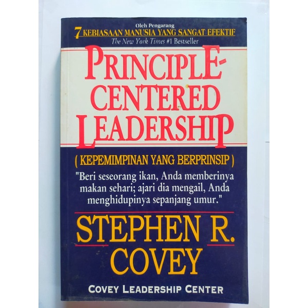 Jual BUKU PRINCIPLE CENTERD LEADERSHIP KEPEMIMPINAN BERPRINSIP | Shopee ...