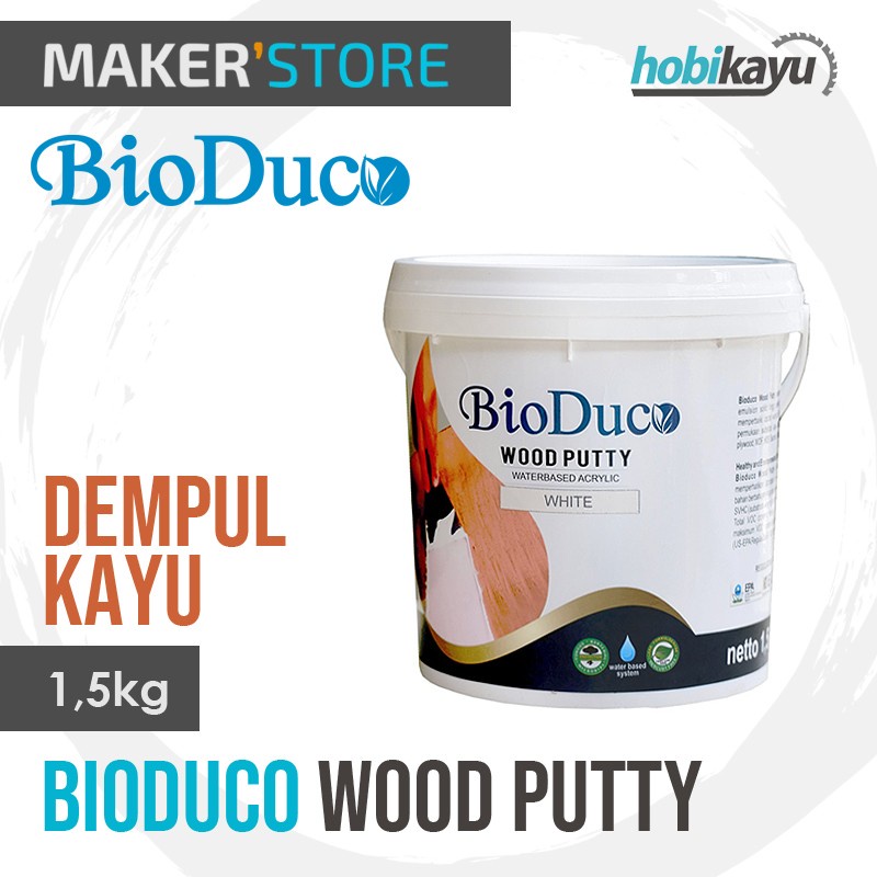 Jual Dempul Kayu Bioduco Wood Putty 1,5KG Shopee Indonesia