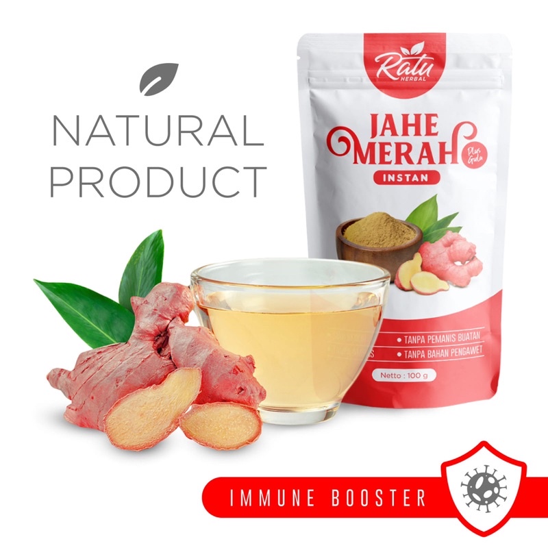 Jual Minuman Herbal Jahe Merah Plus Gula Shopee Indonesia