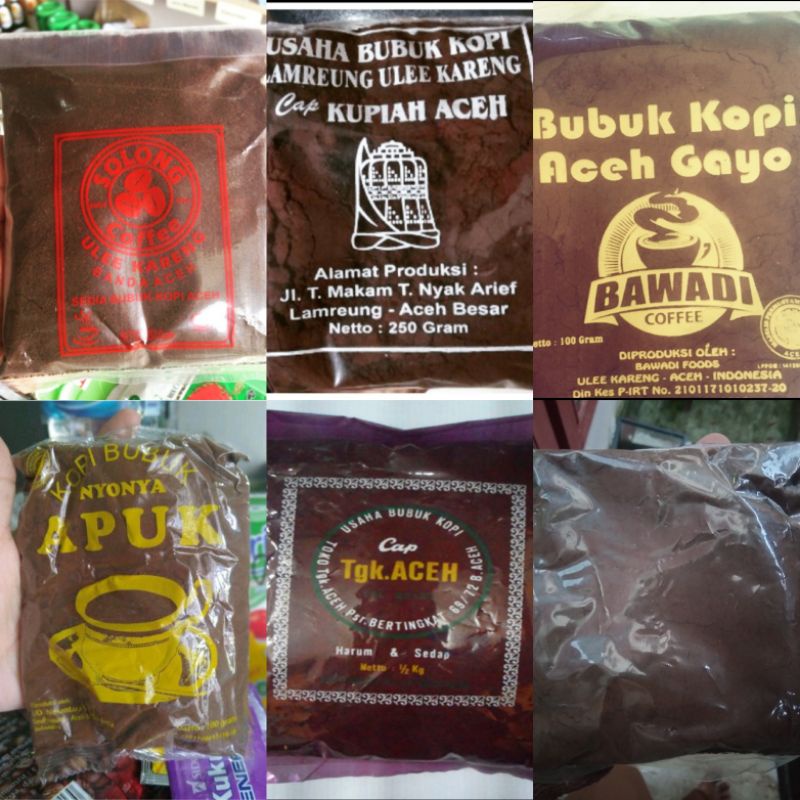 Jual 6 Bubuk Kopi Robusta Kemasan Ekonomis 250 gram paling laris di