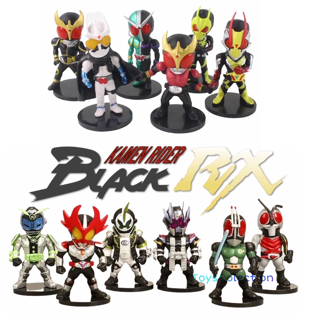 Jual ACTION FIGURE MASKED KAMEN RIDER RX SET ISI 6 PCS TOPPER MAINAN ...