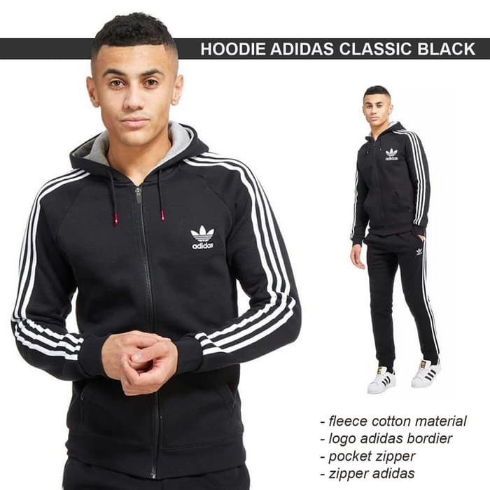 Jaket hoodie adidas original best sale