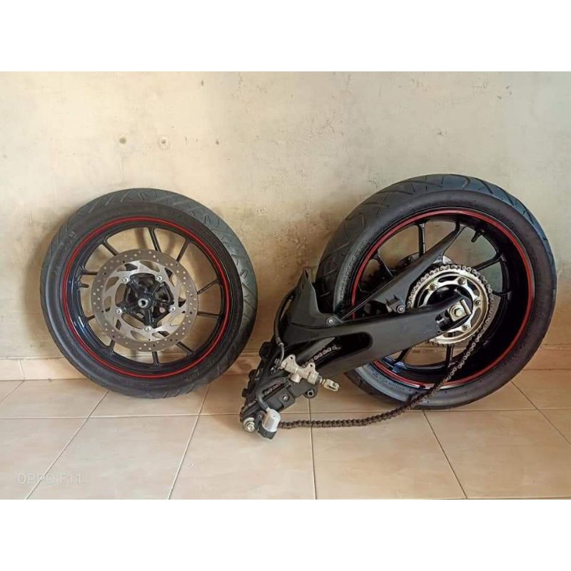 Jual swing arm r15v3 set velg r15v3 depan belakang lengkap original ...