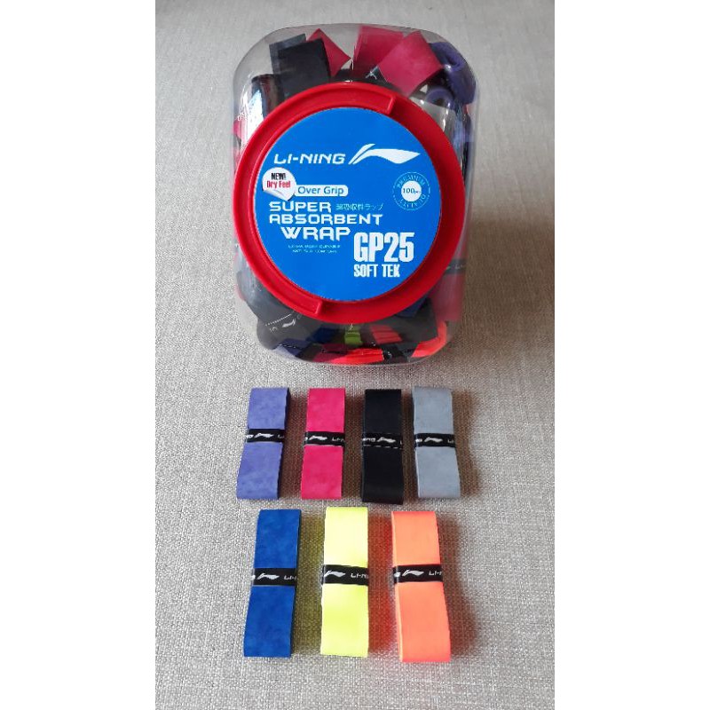 Jual grip raket badminton LI NING GP25 ORIGINAL | Shopee Indonesia