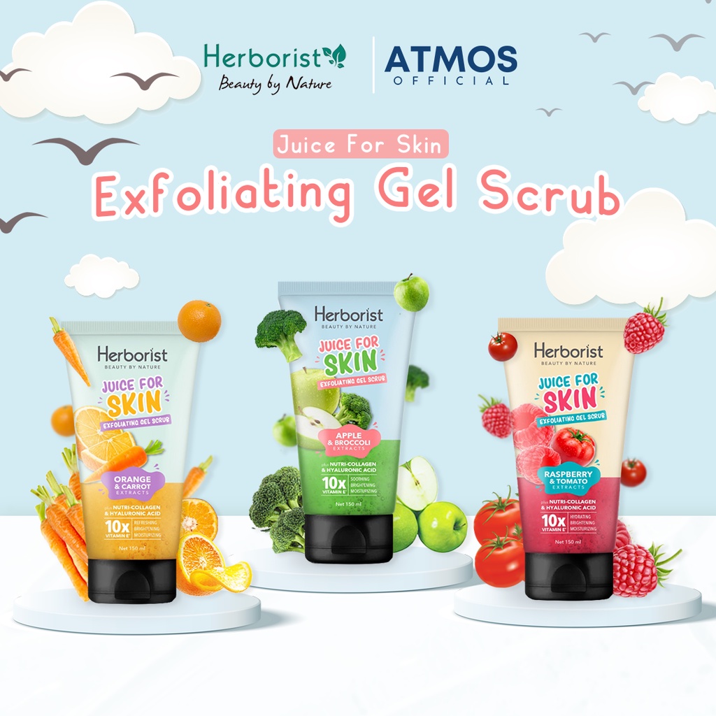 Jual Herborist Juice For Skin Exfoliating Gel Scrub 150ml Shopee