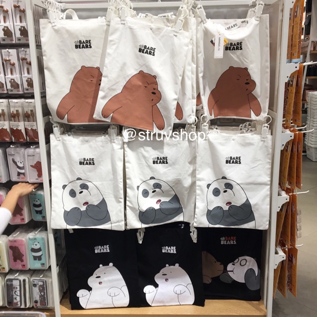 Harga tote bag deals miniso we bare bears