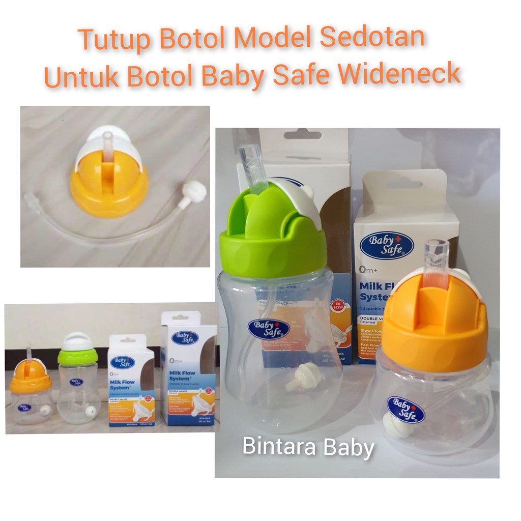 Jual Tutup Botol Model Sedotan untuk Baby Safe Wideneck/ Sedotan Botol ...