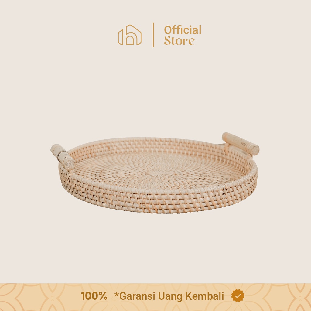 Jual Homessential TRAYAN - Nampan Rotan / Nampan Bulat Rotan Serbaguna ...