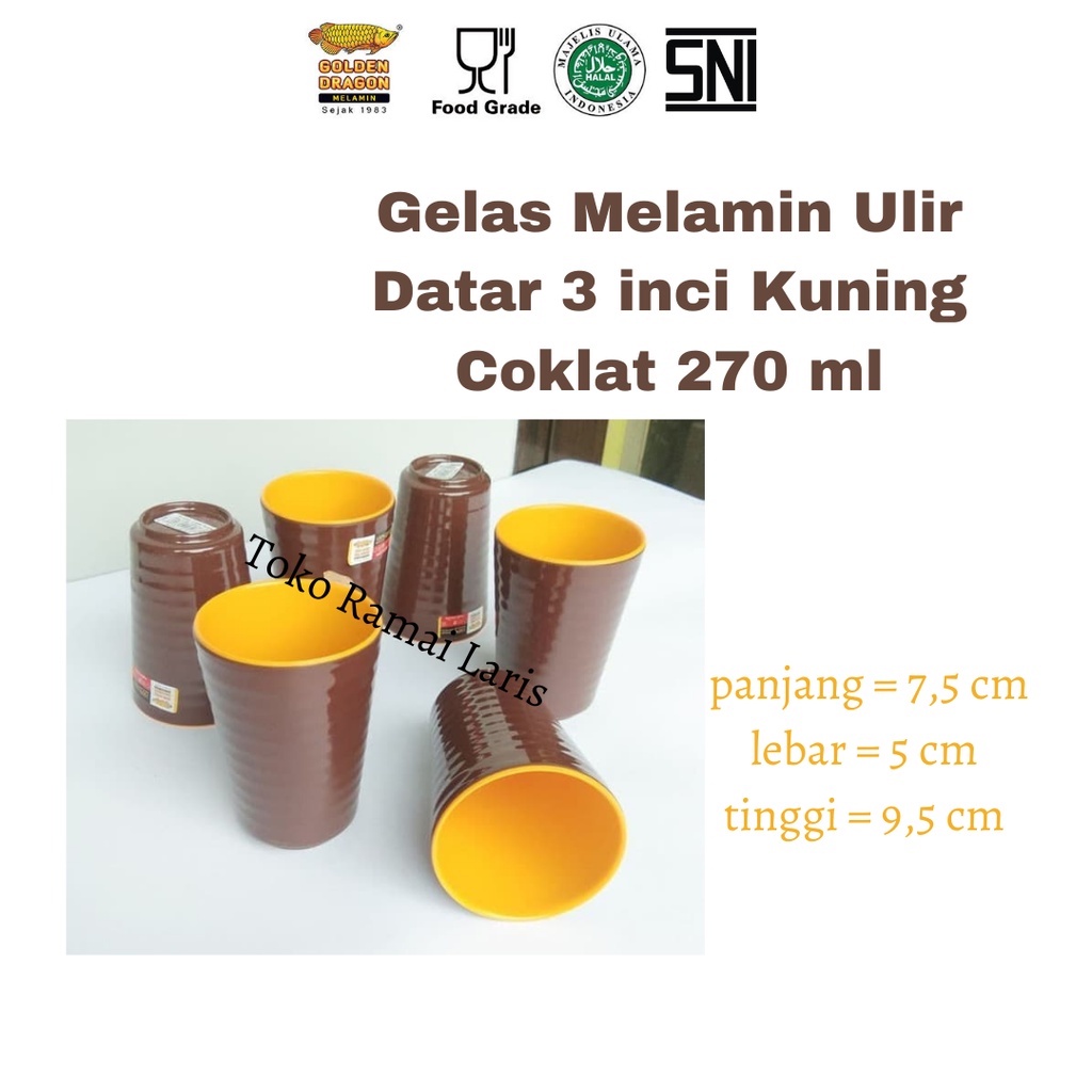 Jual Gelas Restoran Jepang B03a5 Gelas Ulir 3 Inc Kuning Coklat Tua Golden Dragon Shopee Indonesia 1921