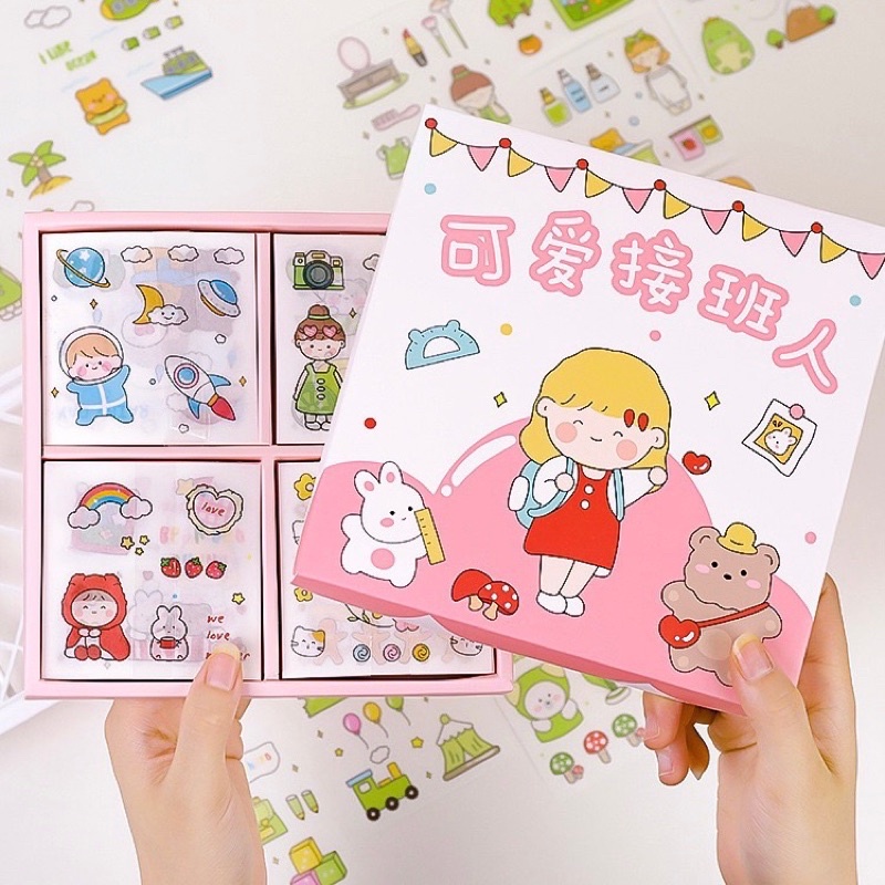 Jual KENSHO Sticker Set Aesthetic Deco Korea Stiker Import Lucu PVC ...