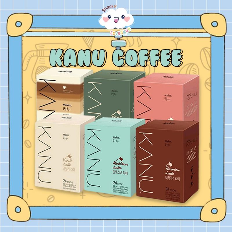 Jual Kanu Coffee Korea Latte / Vanilla Latte / Tiramisu / Decaf Latte