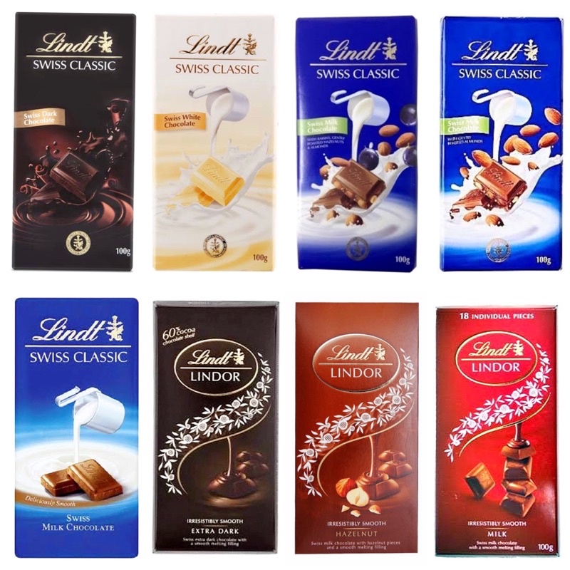 Jual Lindt Lindor Milk Chocolate/Milk Chocolate With Roasted Hazelnuts ...