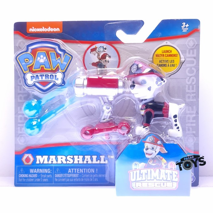 Jual Paw Patrol Ultimate Fire Rescue Marshall Hero Pup Launch Water ...