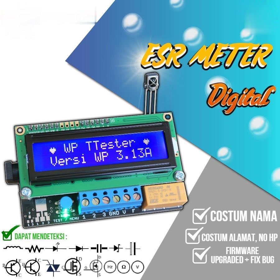 Jual New ESR Meter Digital / Smart LCR Tester / Komponen tester