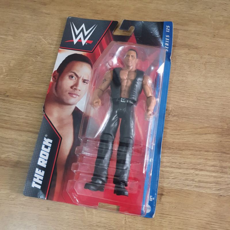Jual WWE Mattel Basic The Rock Action Figure | Shopee Indonesia