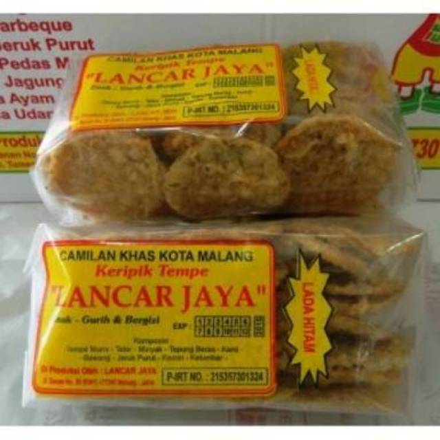 Jual Keripik Tempe Lada Hitam Lancar Jaya Malang Shopee Indonesia