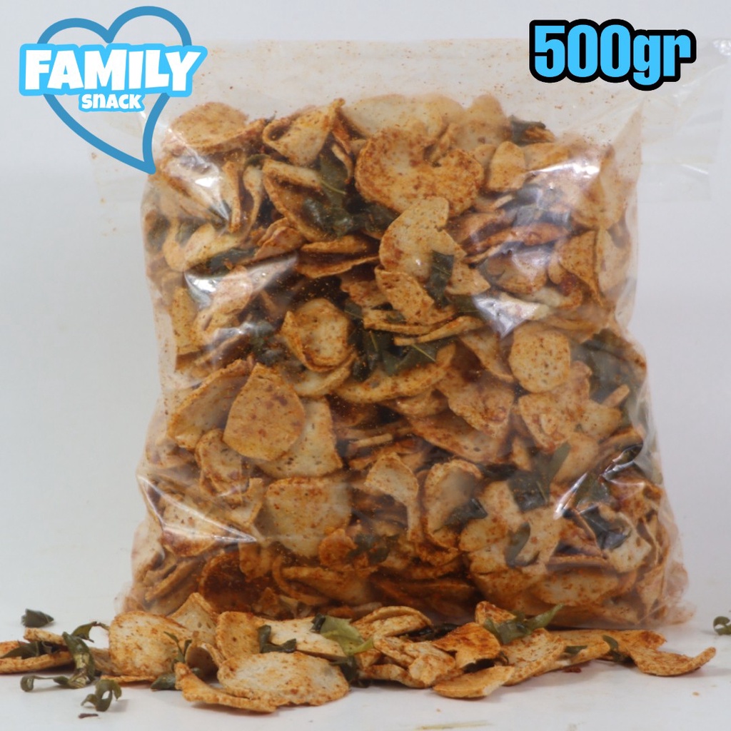 Jual Keripik Basreng Baso Goreng Basreng Ikan Kriuk Gr Khas Daun