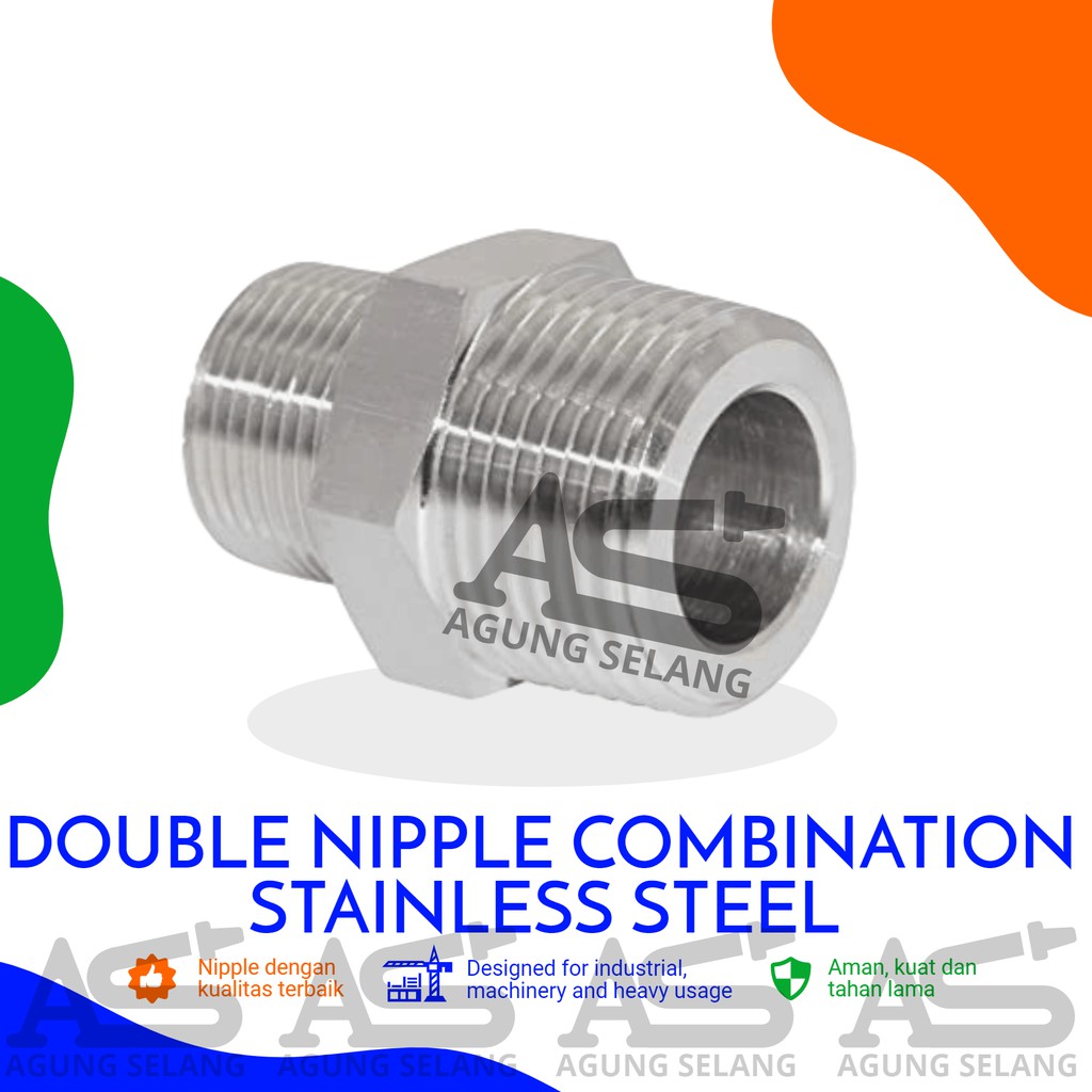 Jual Double Nipple Reducer 1/2
