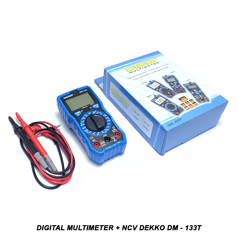 Jual Digital Multimeter Plus NCV - Dekko DM-133T | Shopee Indonesia