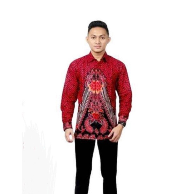 Jual Kemeja Pria Lengan Panjang Slimfit Modern Batik Slimfit Pria Batik ...