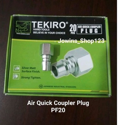 Jual Tekiro quick coupler plug type PF 20 (plug female) Shopee Indonesia