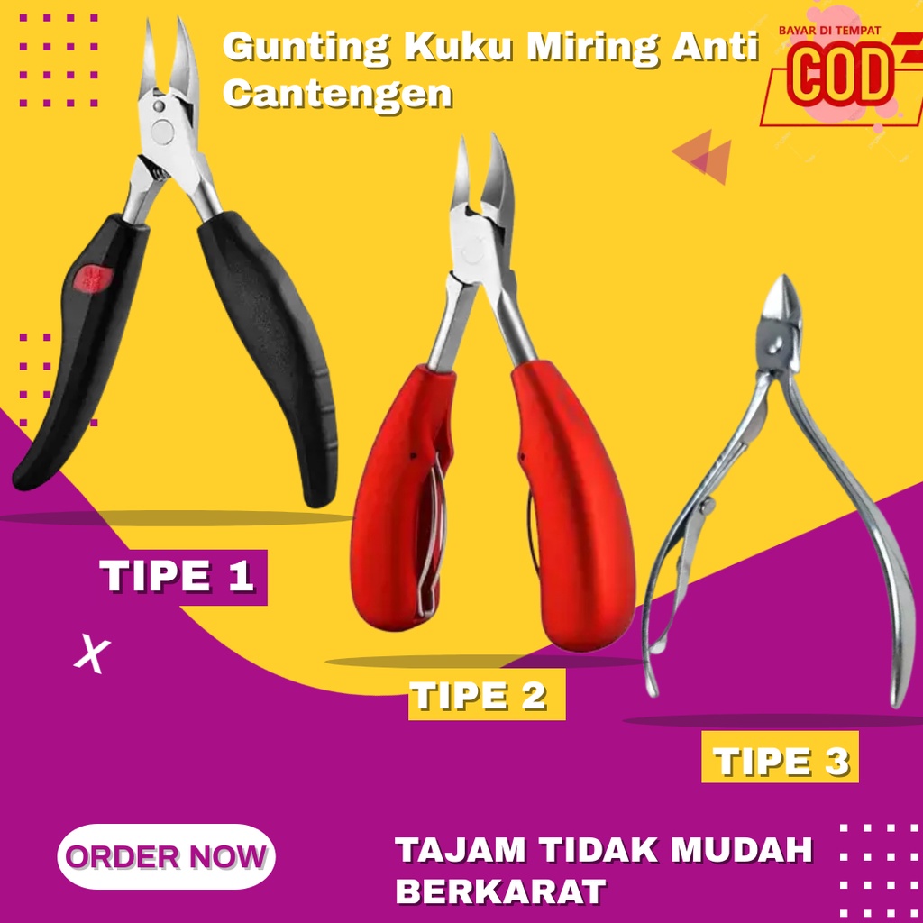 Jual Gunting Kuku Miring Anti Cantengan Pemotong Kuku Miring Jempol Kaki Shopee Indonesia