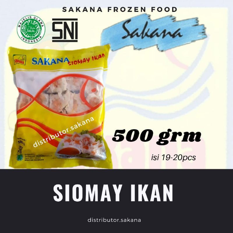 Jual Siomay Ikan Besar Sakana Frozen Food 500g Shopee Indonesia