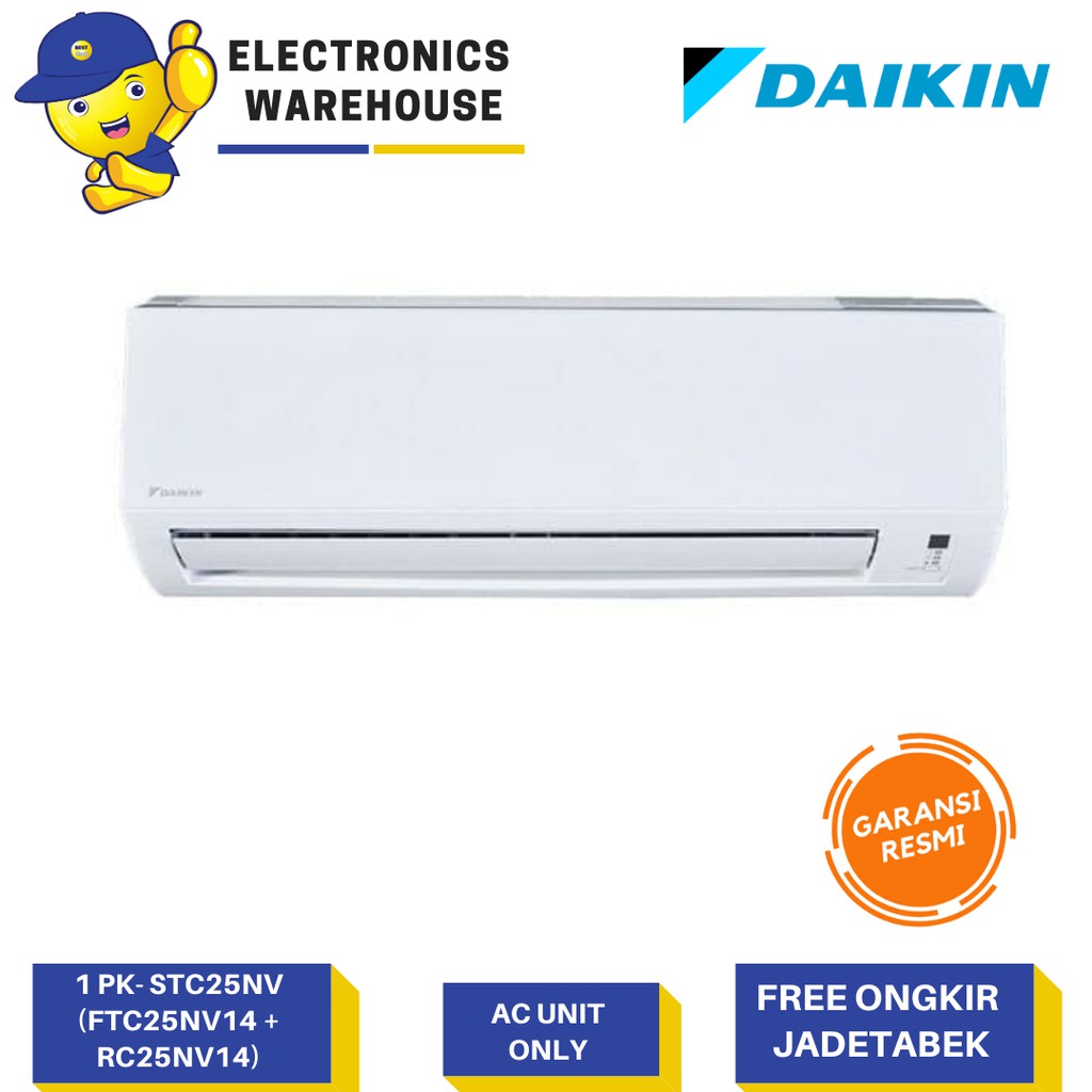 Jual Daikin Ac Split Stc25nv Standard Thailand 1 Pk Ftc25nv14 Rc25nv14 Unit Only Shopee 0296